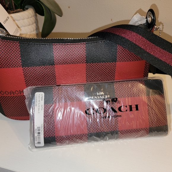 *NWT* Coach Buffalo Plaid Crossbody - Picture 4 of 4